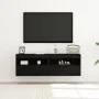 Gabinetes de pared para TV con luces LED 2 pcs Roble Negro 60x30x40 cm | Foro24.es | Tu tienda online para hogar, jardín y más Foro24.es