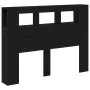 Cabecero LED Negro Roble 140x18,5x40 cm Madera elaborada by , Headboards and footboards - Ref: Foro24-862212, Price: 101,63 €...