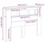 Cabecero LED Negro Roble 140x18,5x40 cm Madera elaborada by , Headboards and footboards - Ref: Foro24-862212, Price: 101,63 €...