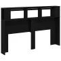 Cabecero LED Negro Roble 160x18,5x45 cm Madera elaborada von , Kopf- und Fußteile - Ref: Foro24-862213, Preis: 108,51 €, Raba...