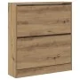 Zapatero con cajón desplegable estilo roble ahumado 80x21x87,5 cm | Foro24.es | Tu tienda online para hogar, jardín y más Foro24.es