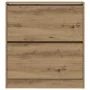 Zapatero con cajón desplegable estilo roble ahumado 80x21x87,5 cm | Foro24.es | Tu tienda online para hogar, jardín y más Foro24.es