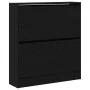 Zapatero con cajón flip Negro Roble 80x21x87,5 cm by , Shoe racks and shoe organizers - Ref: Foro24-862216, Price: 88,25 €, D...
