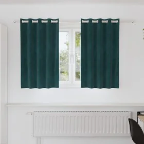 Comprar Cortinas Opacas con Ojales 2 pcs Verde