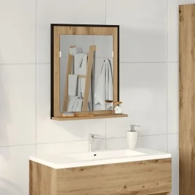 Espejo de baño Roble Artesanal 50x12x60 cm Madera elaborada by , bathroom vanities - Ref: Foro24-862221, Price: 43,11 €, Disc...