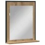 Espejo de baño Roble Artesanal 50x12x60 cm Madera elaborada by , bathroom vanities - Ref: Foro24-862221, Price: 43,11 €, Disc...