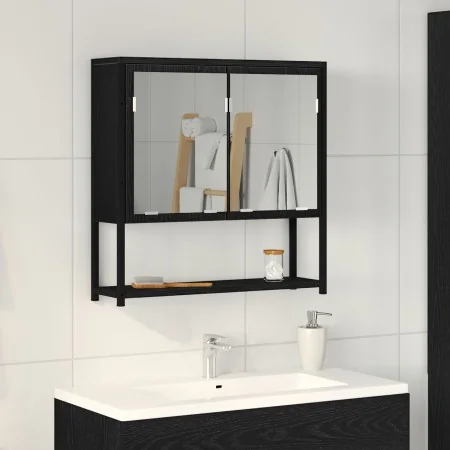 Espejo-Cabinet para Baño Roble Negro 60x16x60 cm Madera de ingeniería | Foro24.es | Tu tienda online para hogar, jardín y más Foro24.es