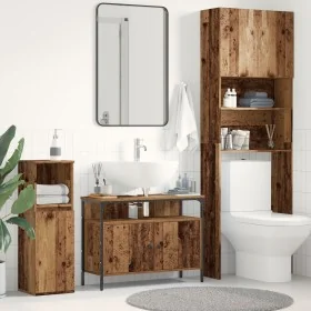 Gabinete de Lavabo de Baño de Madera Vieja