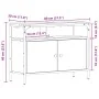 Mueble de baño Negro Roble 80x30x60 cm Madera de Ingeniería | Foro24.es | Tu tienda online para hogar, jardín y más Foro24.es