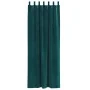 Cortinas Opacas con Lazos de Colgado 2 pcs Verde Oscuro Terciopelo | Foro24.es | Tu tienda online para hogar, jardín y más Foro24.es