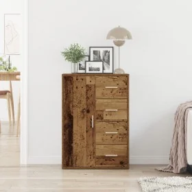 Sideboard de madera envejecida 60x31x84 cm de