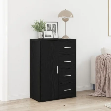 Aparador Negro de Roble 60x31x84 cm Madera Elaborada | Foro24.es | Tu tienda online para hogar, jardín y más Foro24.es