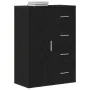 Aparador Negro de Roble 60x31x84 cm Madera Elaborada | Foro24.es | Tu tienda online para hogar, jardín y más Foro24.es