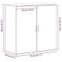 Aparador de Madera Vieja 79x38x80 cm Madera Ingenierizada | Foro24.es | Tu tienda online para hogar, jardín y más Foro24.es