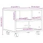 Soporte para Impresora con Ruedas Madera Antigua 41x32x33,5 cm von , Drucker unterstützt - Ref: Foro24-862276, Preis: 40,29 €...