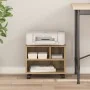 Soporte para impresora con ruedas Roble Artesano 41x32x33,5 cm | Foro24.es | Tu tienda online para hogar, jardín y más Foro24.es