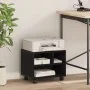 Soporte para impresora con ruedas roble negro 41x32x34.5 cm | Foro24.es | Tu tienda online para hogar, jardín y más Foro24.es