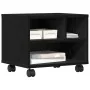 Soporte para impresora con ruedas roble negro 41x32x34.5 cm | Foro24.es | Tu tienda online para hogar, jardín y más Foro24.es