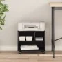 Soporte para impresora con ruedas roble negro 41x32x34.5 cm | Foro24.es | Tu tienda online para hogar, jardín y más Foro24.es
