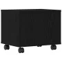 Soporte para impresora con ruedas roble negro 41x32x34.5 cm | Foro24.es | Tu tienda online para hogar, jardín y más Foro24.es