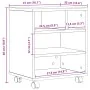 Soporte para Impresora con Ruedas Madera Vieja 41x32x48 cm | Foro24.es | Tu tienda online para hogar, jardín y más Foro24.es