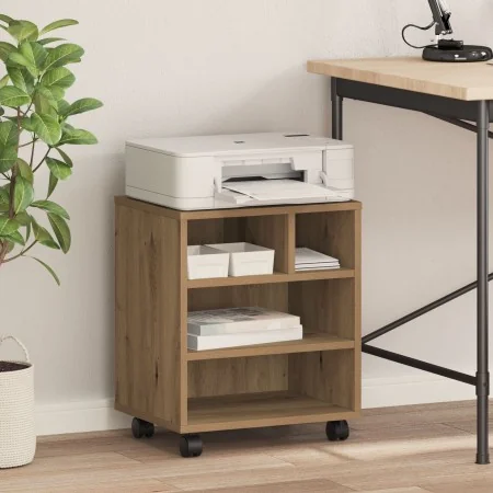 Soporte para Impresora con Ruedas Roble Artisan 41x32x48 cm von , Drucker unterstützt - Ref: Foro24-862280, Preis: 48,25 €, R...