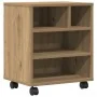 Soporte para Impresora con Ruedas Roble Artisan 41x32x48 cm von , Drucker unterstützt - Ref: Foro24-862280, Preis: 48,25 €, R...