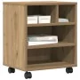 Soporte para Impresora con Ruedas Roble Artisan 41x32x48 cm von , Drucker unterstützt - Ref: Foro24-862280, Preis: 48,25 €, R...