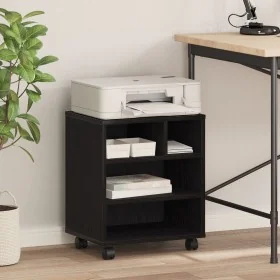 Soporte para Impresora con Ruedas Roble Artesanal 41x32x48 cm by , Printer supports - Ref: Foro24-862281, Price: 50,71 €, Dis...