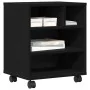 Soporte para Impresora con Ruedas Roble Artesanal 41x32x48 cm by , Printer supports - Ref: Foro24-862281, Price: 50,71 €, Dis...