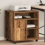 Soporte para Impresora con Ruedas de madera antigua 60x50x67 cm by , Printer supports - Ref: Foro24-862282, Price: 95,26 €, D...