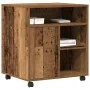 Soporte para Impresora con Ruedas de madera antigua 60x50x67 cm by , Printer supports - Ref: Foro24-862282, Price: 95,26 €, D...