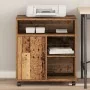Soporte para Impresora con Ruedas de madera antigua 60x50x67 cm by , Printer supports - Ref: Foro24-862282, Price: 95,26 €, D...
