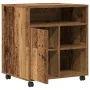Soporte para Impresora con Ruedas de madera antigua 60x50x67 cm by , Printer supports - Ref: Foro24-862282, Price: 95,26 €, D...