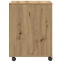 Soporte para impresora con ruedas Roble Artisan 60x50x67 cm by , Printer supports - Ref: Foro24-862283, Price: 95,26 €, Disco...
