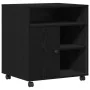 Soporte de impresora con ruedas de roble negro 60x50x67 cm by , Printer supports - Ref: Foro24-862284, Price: 100,51 €, Disco...