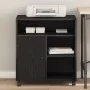 Soporte de impresora con ruedas de roble negro 60x50x67 cm by , Printer supports - Ref: Foro24-862284, Price: 100,51 €, Disco...