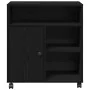 Soporte de impresora con ruedas de roble negro 60x50x67 cm by , Printer supports - Ref: Foro24-862284, Price: 100,51 €, Disco...