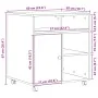Soporte de impresora con ruedas de roble negro 60x50x67 cm by , Printer supports - Ref: Foro24-862284, Price: 100,51 €, Disco...