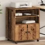 Carrito para Impresora con Ruedas Madera Vieja 60x48x74 cm | Foro24.es | Tu tienda online para hogar, jardín y más Foro24.es
