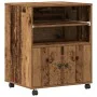 Carrito para Impresora con Ruedas Madera Vieja 60x48x74 cm | Foro24.es | Tu tienda online para hogar, jardín y más Foro24.es