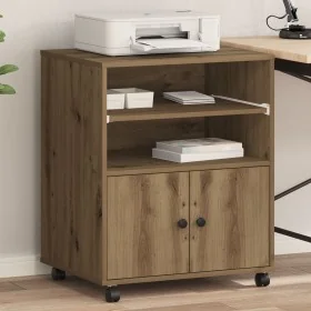 Comprar Soporte para impresora con ruedas Roble