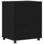 Soporte para Impresora con Ruedas de Madera Negra 60x48x74 cm de , Soportes para impresoras - Ref: Foro24-862287, Precio: 104...