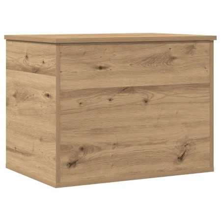 Caja de Almacenamiento con Tapa Roble Artesanal 60x42x46 cm Madera Elaborada de , Baúles de almacenamiento - Ref: Foro24-8622...