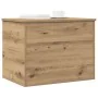 Caja de Almacenamiento con Tapa Roble Artesanal 60x42x46 cm Madera Elaborada de , Baúles de almacenamiento - Ref: Foro24-8622...