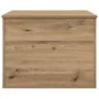 Caja de Almacenamiento con Tapa Roble Artesanal 60x42x46 cm Madera Elaborada de , Baúles de almacenamiento - Ref: Foro24-8622...