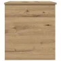 Caja de Almacenamiento con Tapa Roble Artesanal 60x42x46 cm Madera Elaborada de , Baúles de almacenamiento - Ref: Foro24-8622...