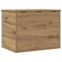 Caja de Almacenamiento con Tapa Roble Artesanal 60x42x46 cm Madera Elaborada de , Baúles de almacenamiento - Ref: Foro24-8622...