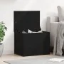 Caja de almacenamiento con tapa Madera negra 60x42x46 cm Madera de ingeniería von , Aufbewahrungskisten - Ref: Foro24-862290,...