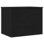 Caja de almacenamiento con tapa Madera negra 60x42x46 cm Madera de ingeniería von , Aufbewahrungskisten - Ref: Foro24-862290,...